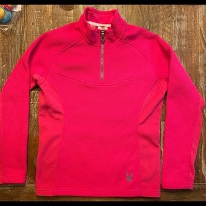 Girls Spyder Half Zip Mid Weight Core Sweater